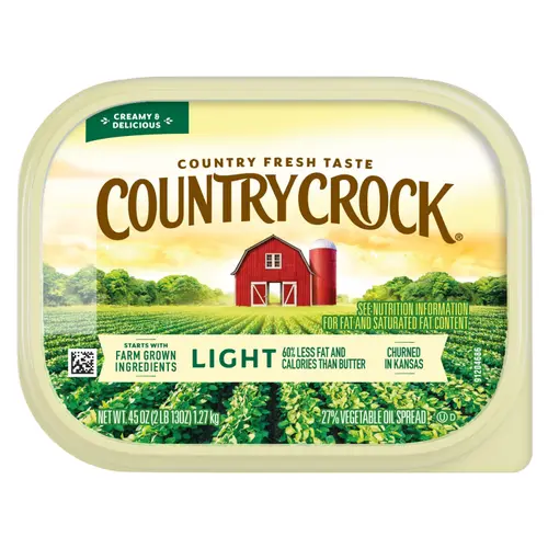 Country Crock Light Vegetable Oil Spread, 45 oz Tub (Refrigerated) thumbnail 4