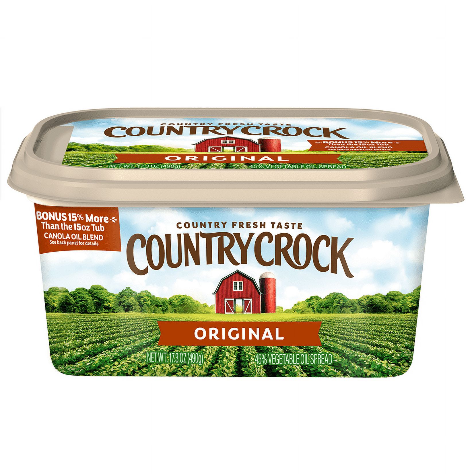 Country Crock Original Buttery Spread, 17.3 oz Tub
