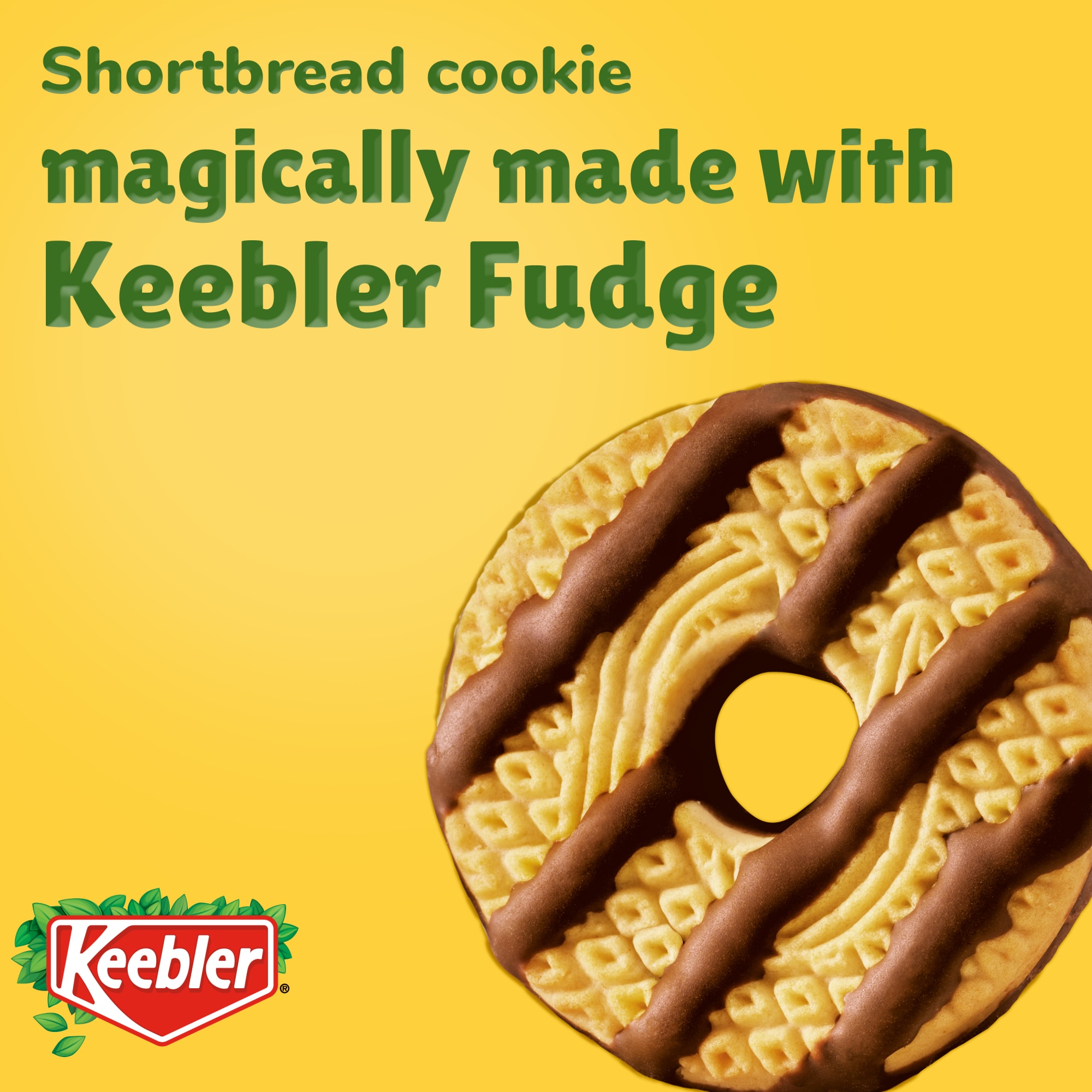 Keebler Fudge Stripes, Original Shortbread Cookies Coated in Keebler Fudge, Family Size 17.3 oz thumbnail 2