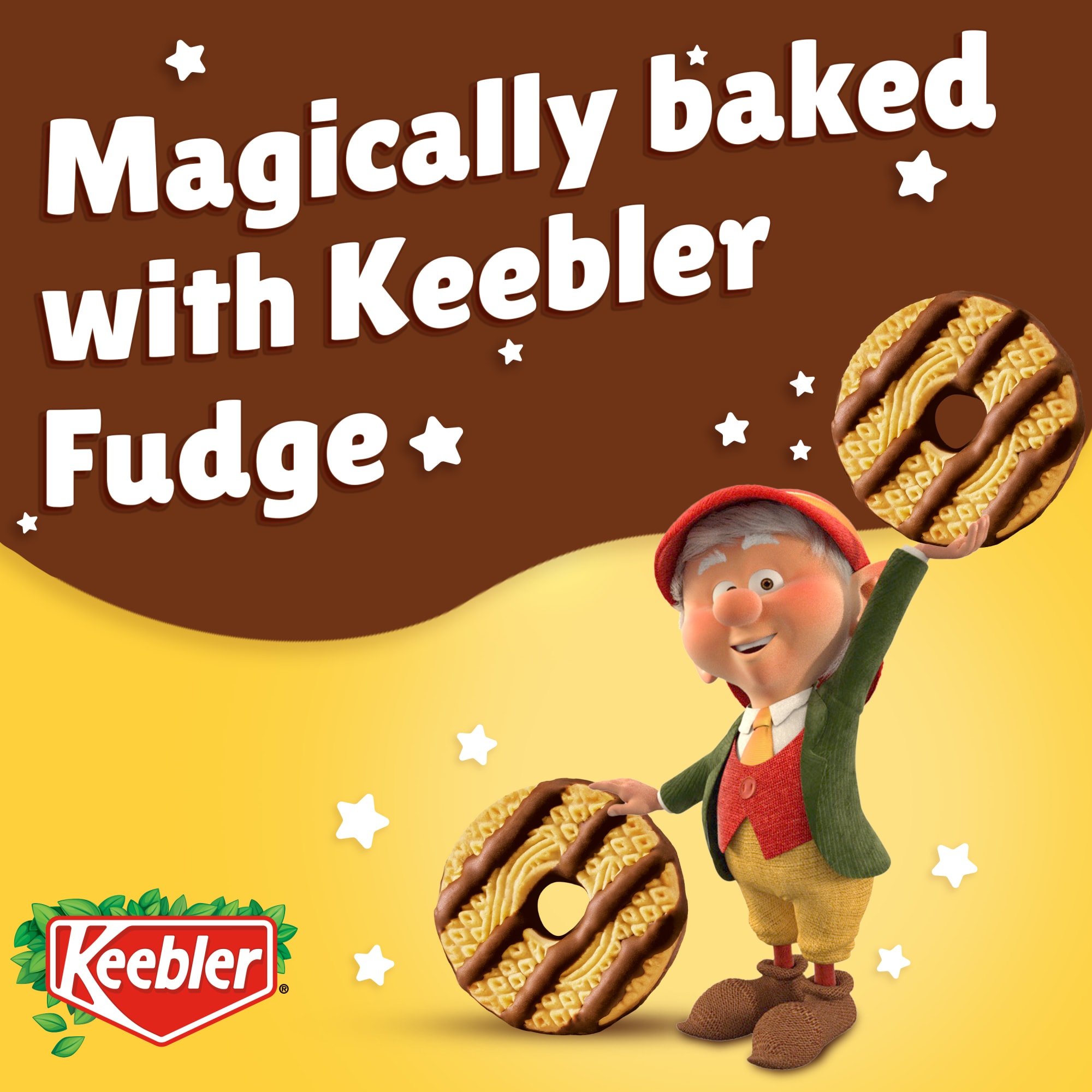 Keebler Fudge Stripes Minis, Original Shortbread Cookies Coated in Keebler Fudge, 10 oz, 10 Count thumbnail 4