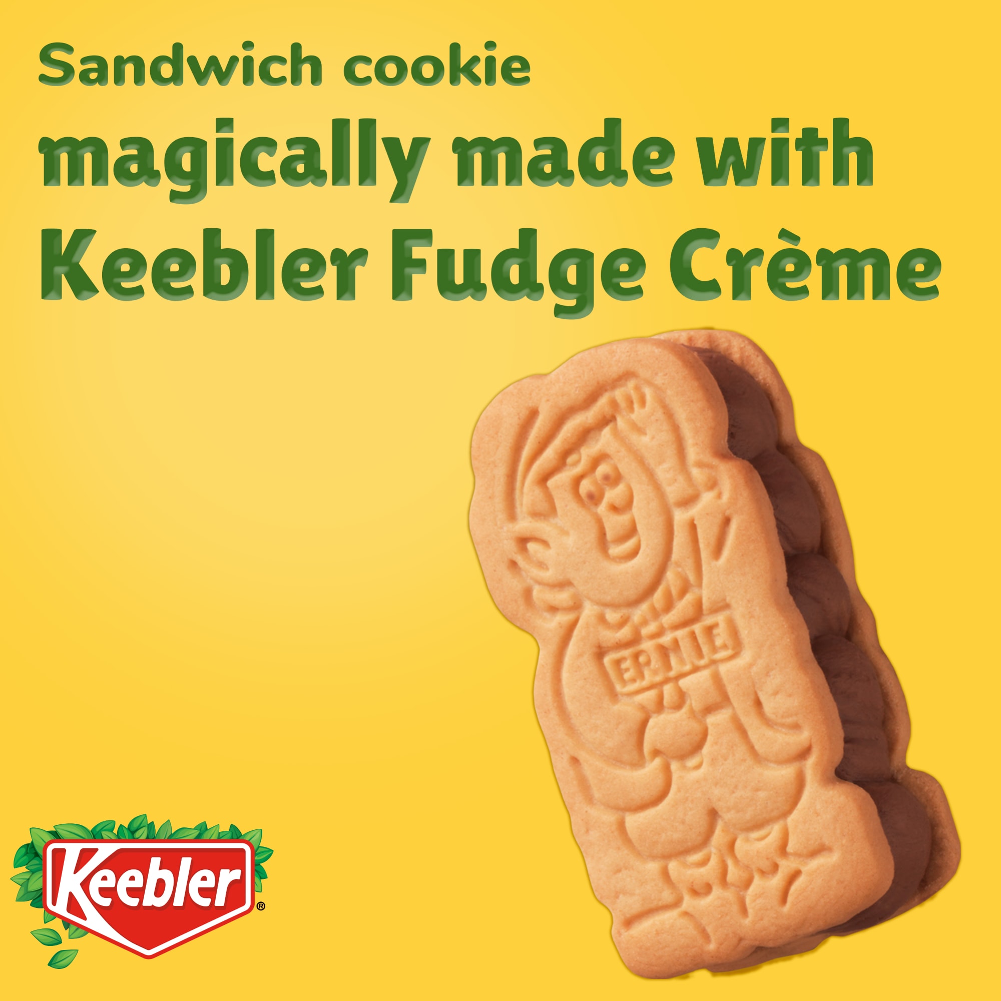 Keebler E.L. Fudge Double Stuffed Elfwich Cookies, Sandwich Cookies Stuffed with CrÃ¨me Filling, 12 oz thumbnail 2
