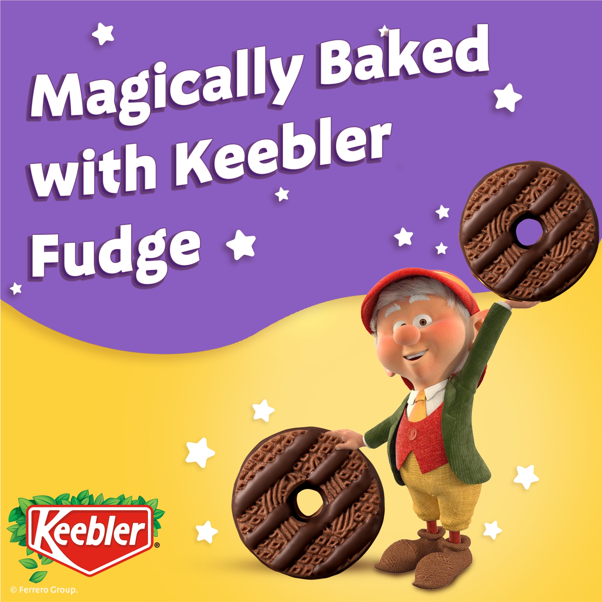 Keebler Double Fudge Fudge Stripes Cookies, Coated in Fudge, 11.5 oz Pack thumbnail 3