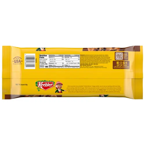 Keebler B Chips Deluxe Fudgy Baked Cookies 9.6oz thumbnail 2