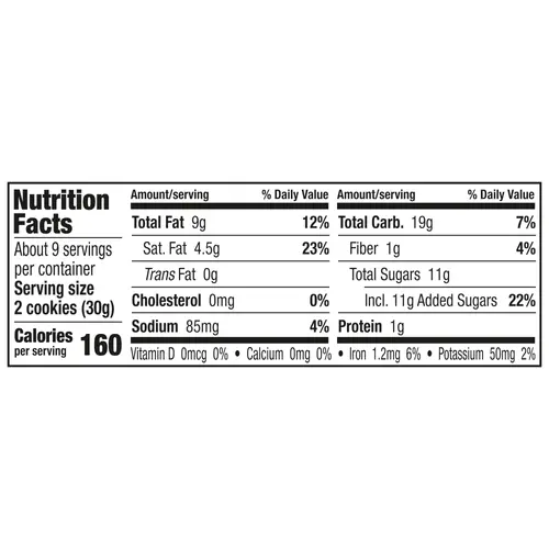 Keebler B Chips Deluxe Fudgy Baked Cookies 9.6oz thumbnail 3