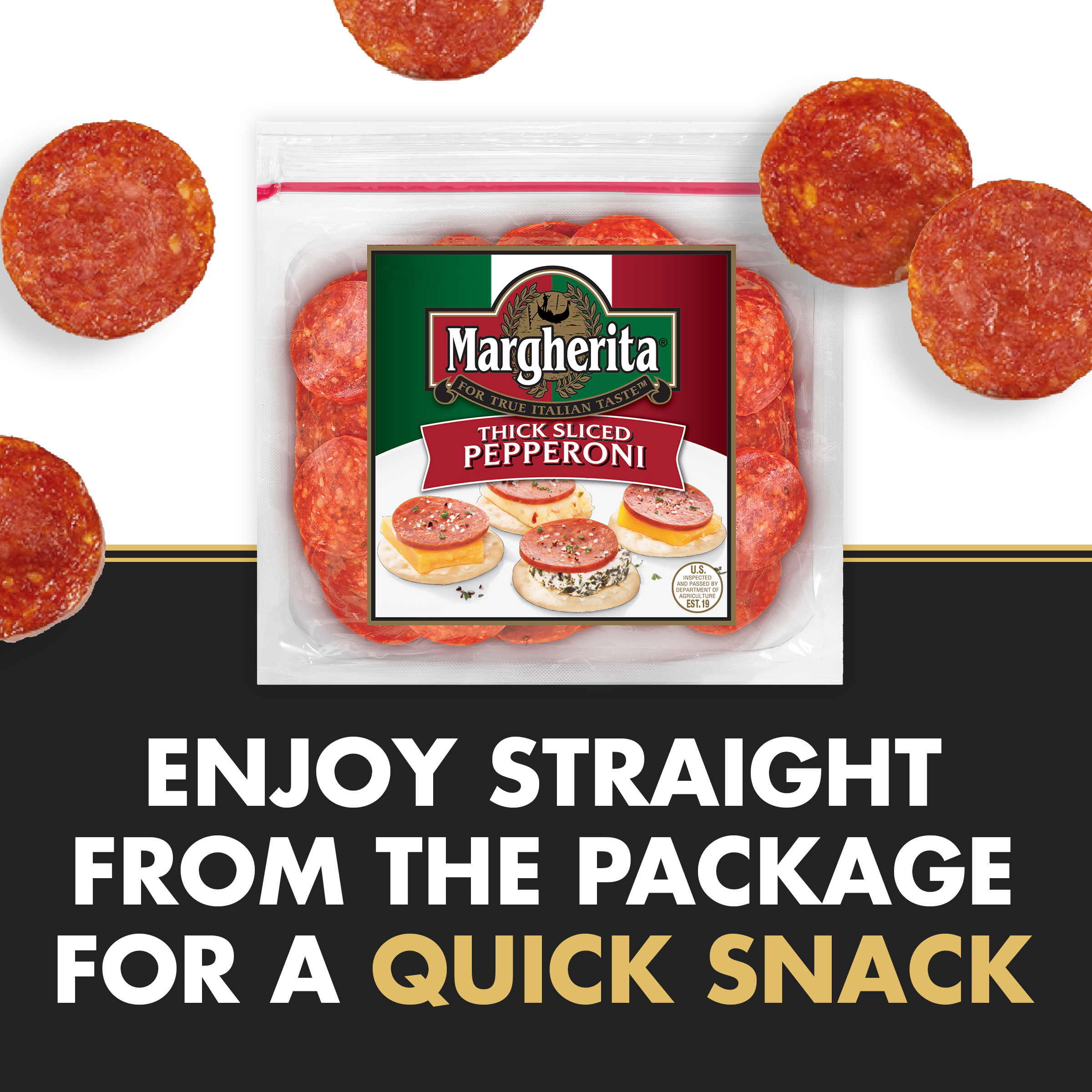 Margherita Pepperoni Slices, 16 oz thumbnail 4