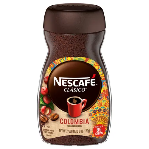 Nescafe Clasico Colombia Medium Roast Instant Coffee, 6 oz