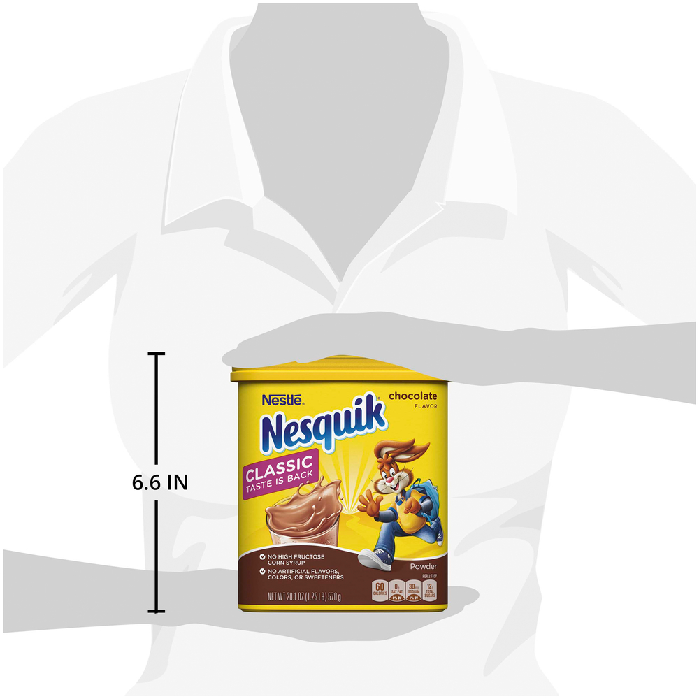 Nesquik Chocolate Powder Drink Mix 20.1 oz. thumbnail 3
