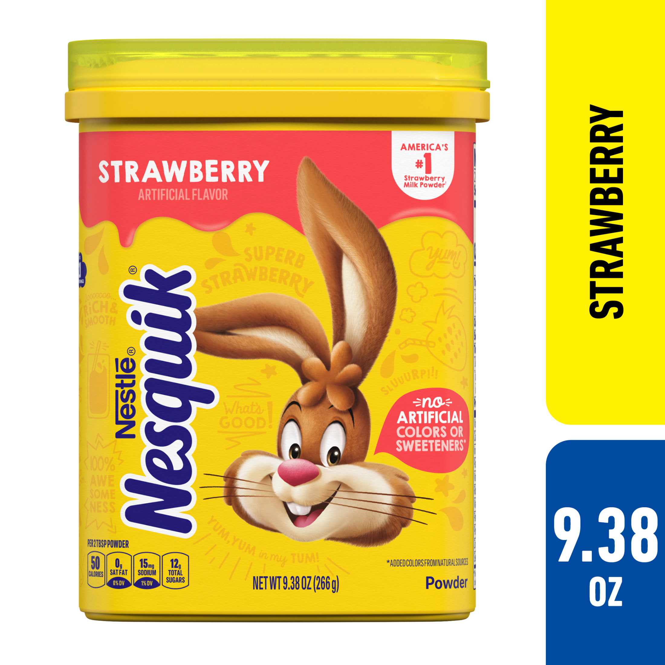 Nestle Nesquik Strawberry Flavor Powder Drink Mix, 9.38 oz