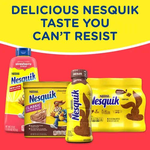 Nestle Nesquik Strawberry Flavor Powder Drink Mix, 9.38 oz thumbnail 4