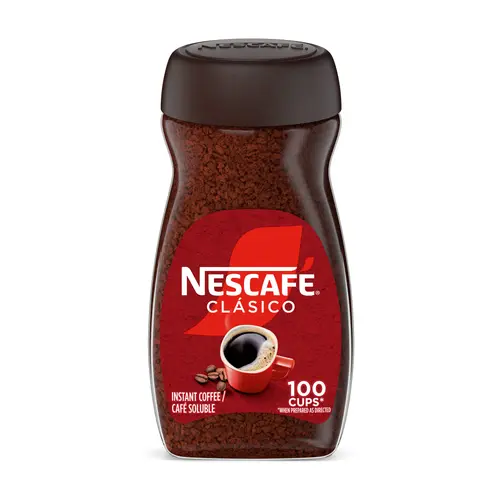 NESCAFÃ‰ CLÃSICO Dark Roast Coffee, Instant Coffee, 7 oz, 1 Jar