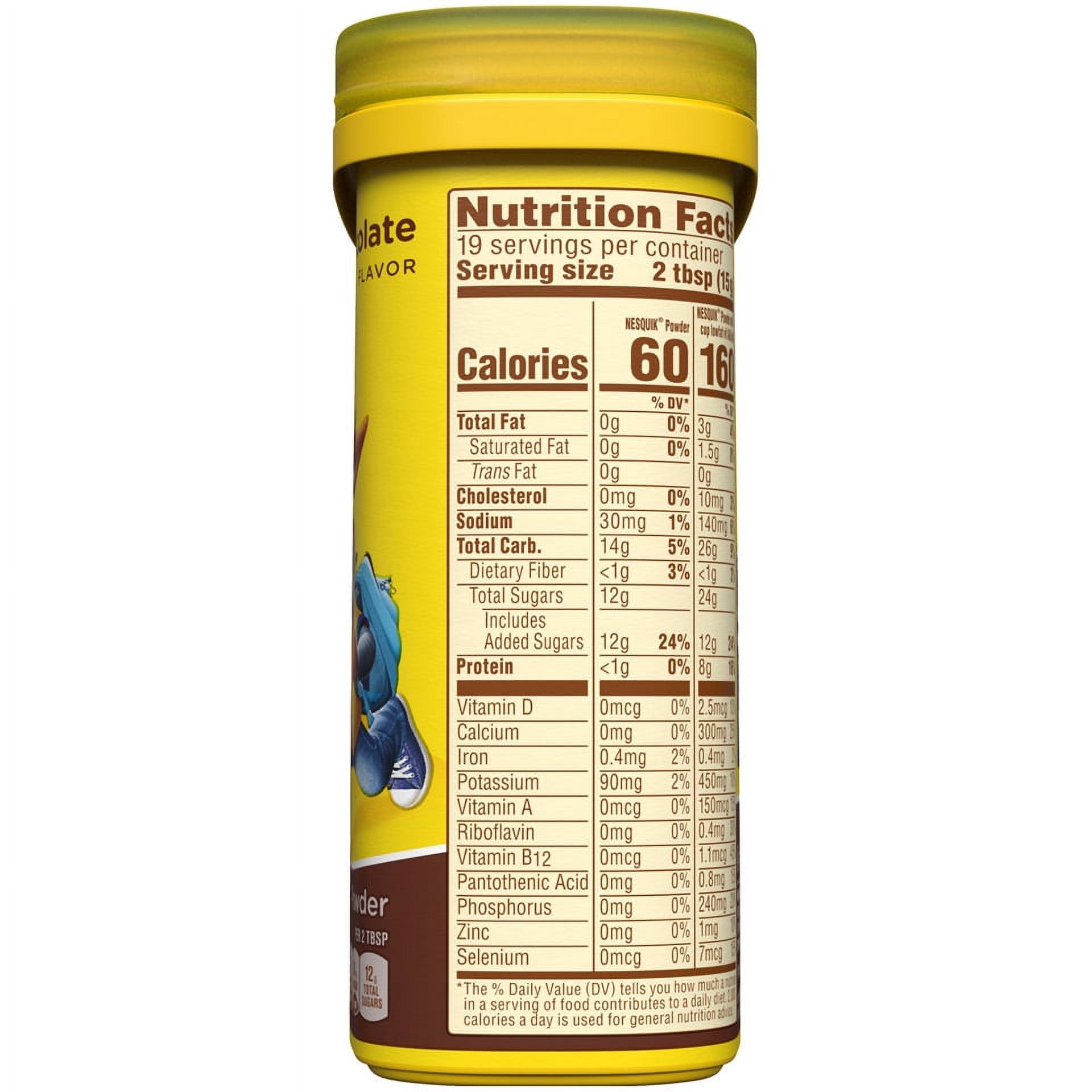 Nestle Nesquik Chocolate Flavor Powder Drink Mix, 10 oz, Can thumbnail 3