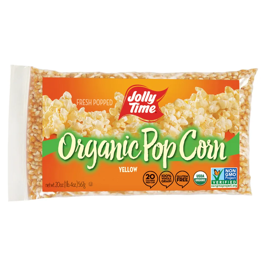 Jolly Time Organic Yellow Kernel Popping Corn 20 Oz
