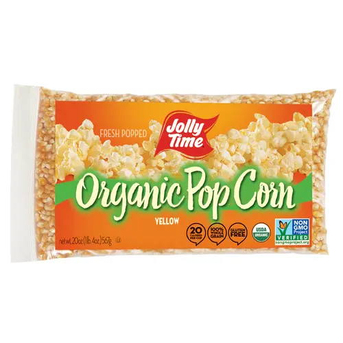 Jolly Time Organic Yellow Kernel Popping Corn 20 Oz