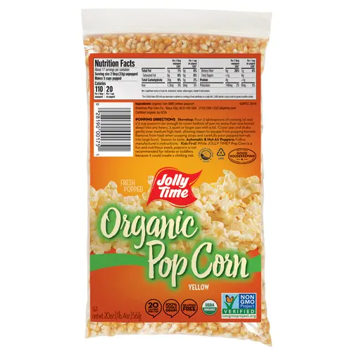 Jolly Time Organic Yellow Kernel Popping Corn 20 Oz thumbnail 2