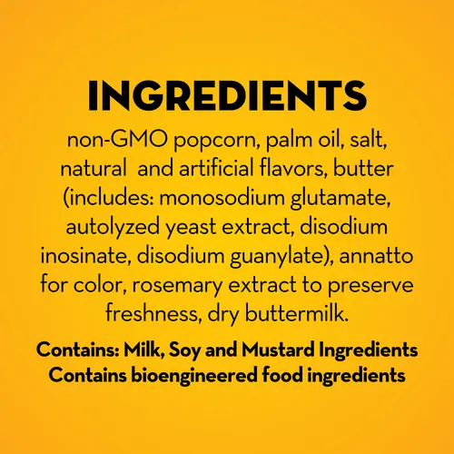 Jolly Time The Big Cheez Ultimate Cheddar Microwave Popcorn, 3 oz, 6 Ct. Gluten-Free, Non-GMO thumbnail 3