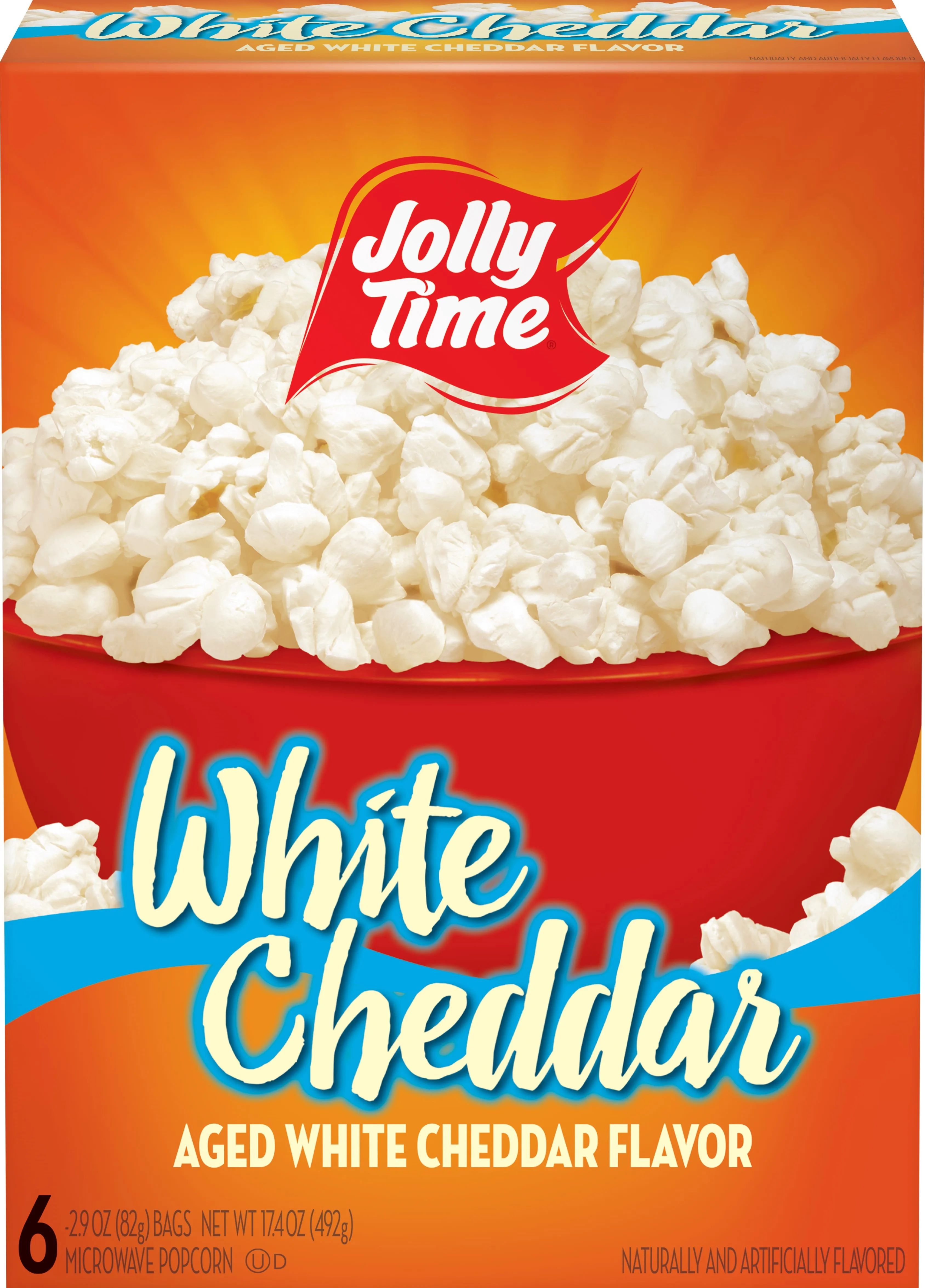 JOLLY TIME White Cheddar Pop Corn 6pk