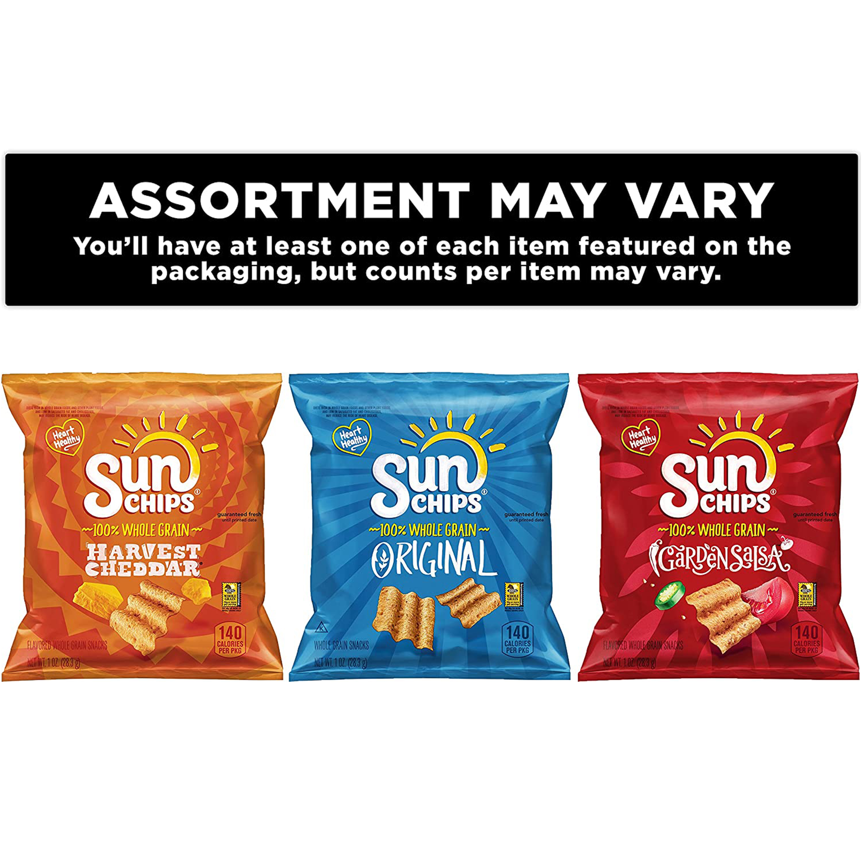 SunChips Multigrain Chips Variety Pack, 1 oz Bags, 40 Count thumbnail 4