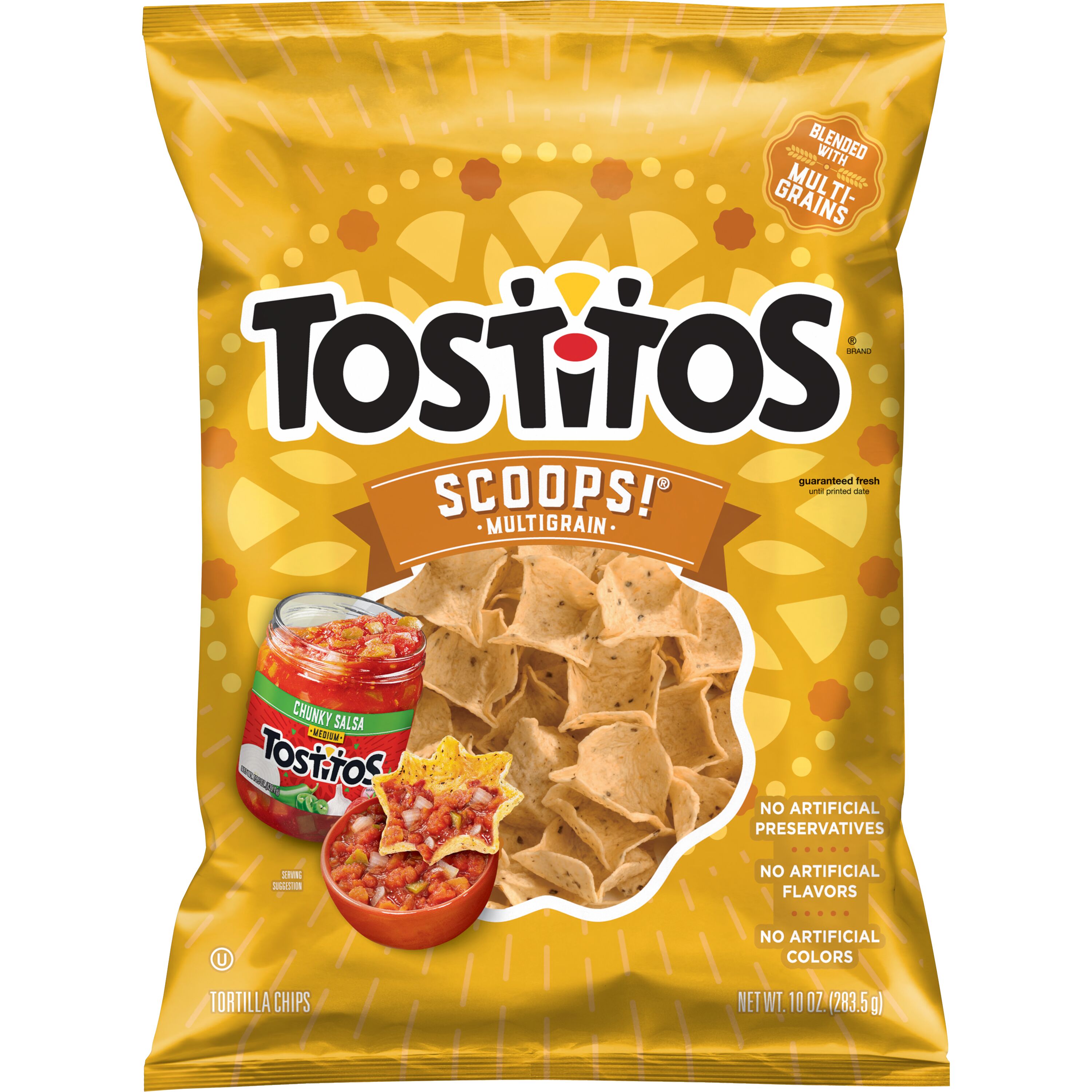 Tostitos Scoops! Tortilla Chips Multigrain, 10 oz Bag thumbnail 2