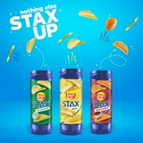Lay's Stax Potato Crisps Mesquite Barbecue Flavored 5.5 Oz, Canister thumbnail 2