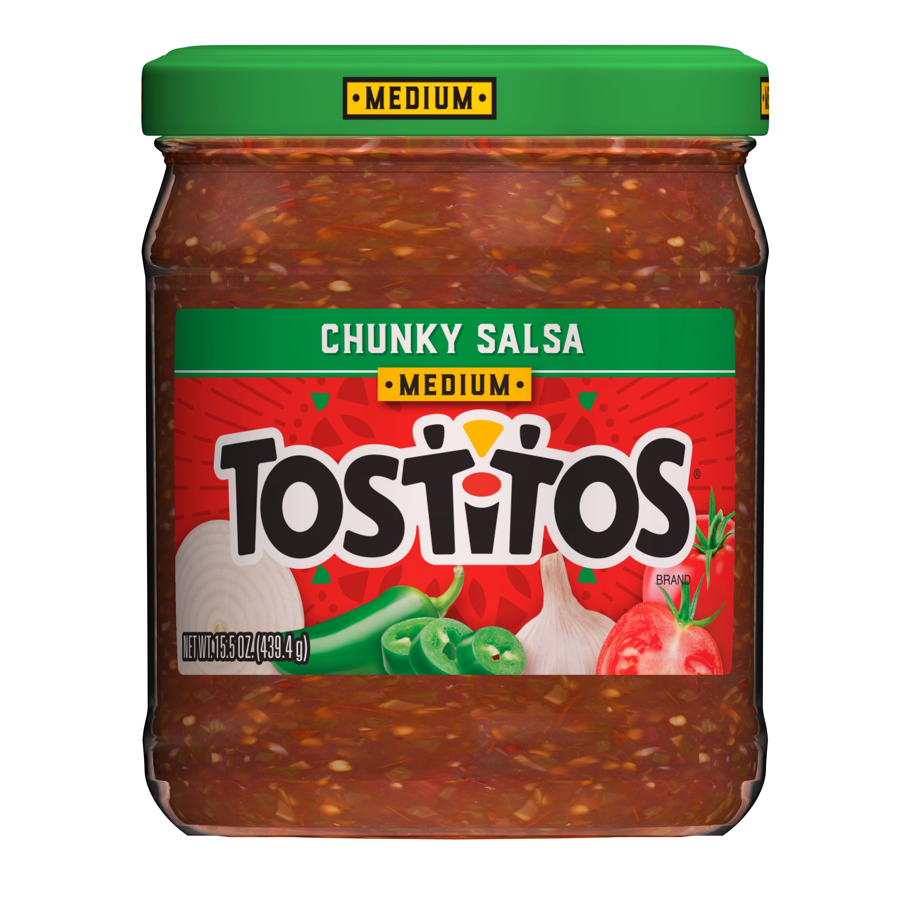 Tostitos Chunky Salsa, Medium, 15.5 oz Jar