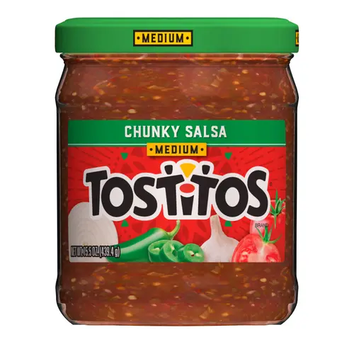 Tostitos Chunky Salsa, Medium, 15.5 oz Jar