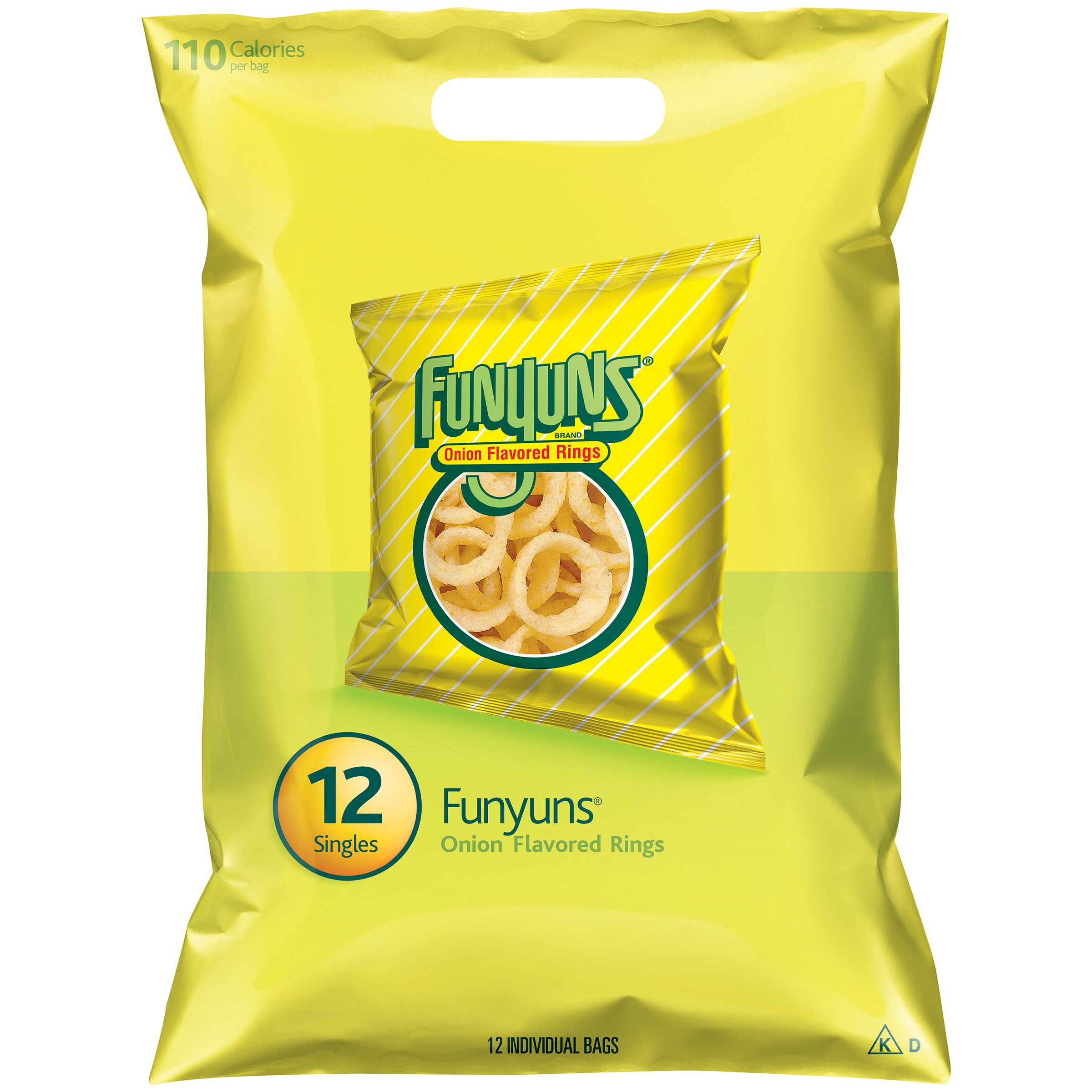 Funyuns Original Onion Flavored Rings Snack Chips, 0.75 oz Bags, 12 Count Multipack thumbnail 3