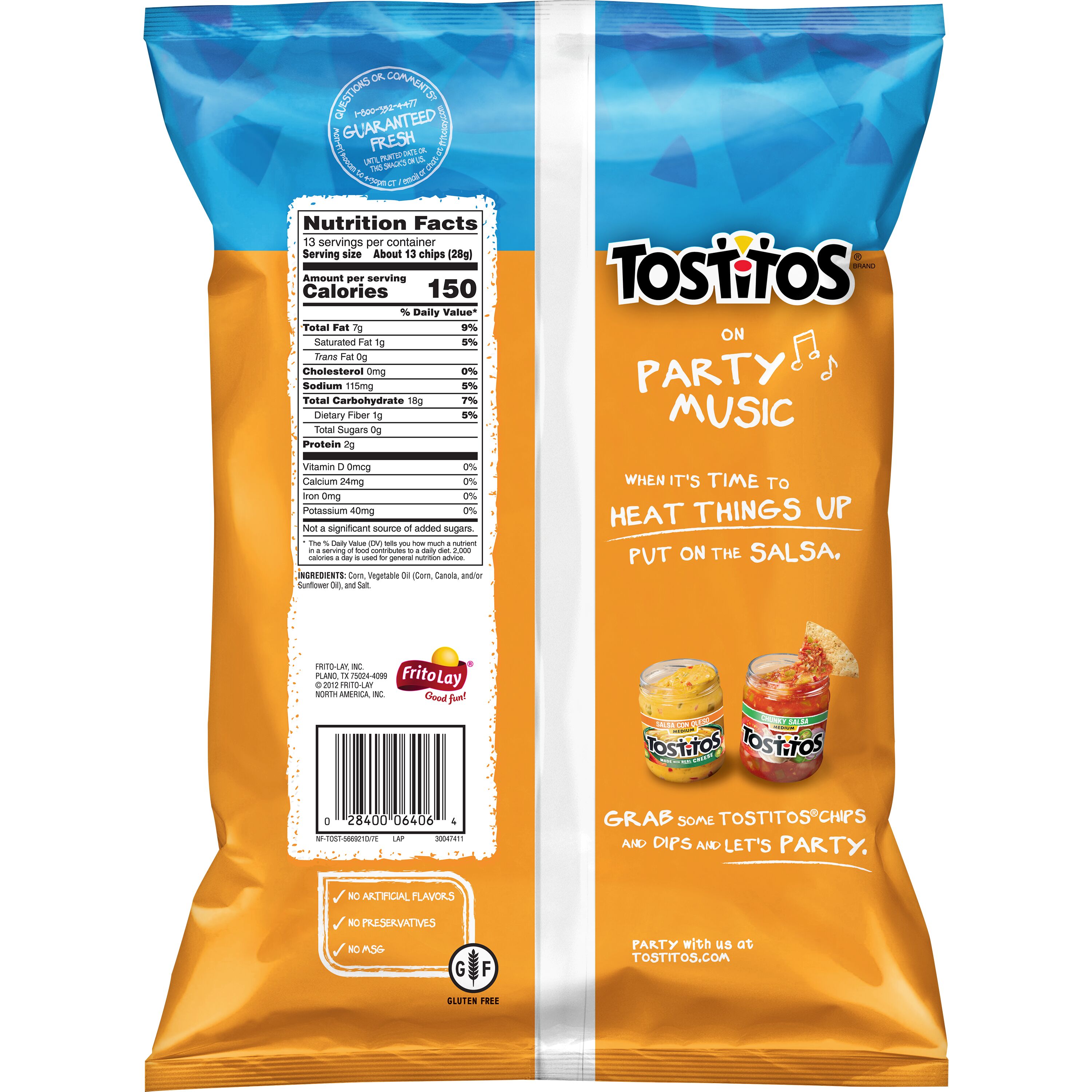 Tostitos Crispy Rounds Tortilla Snack Chips, 13 Ounce Bag thumbnail 2