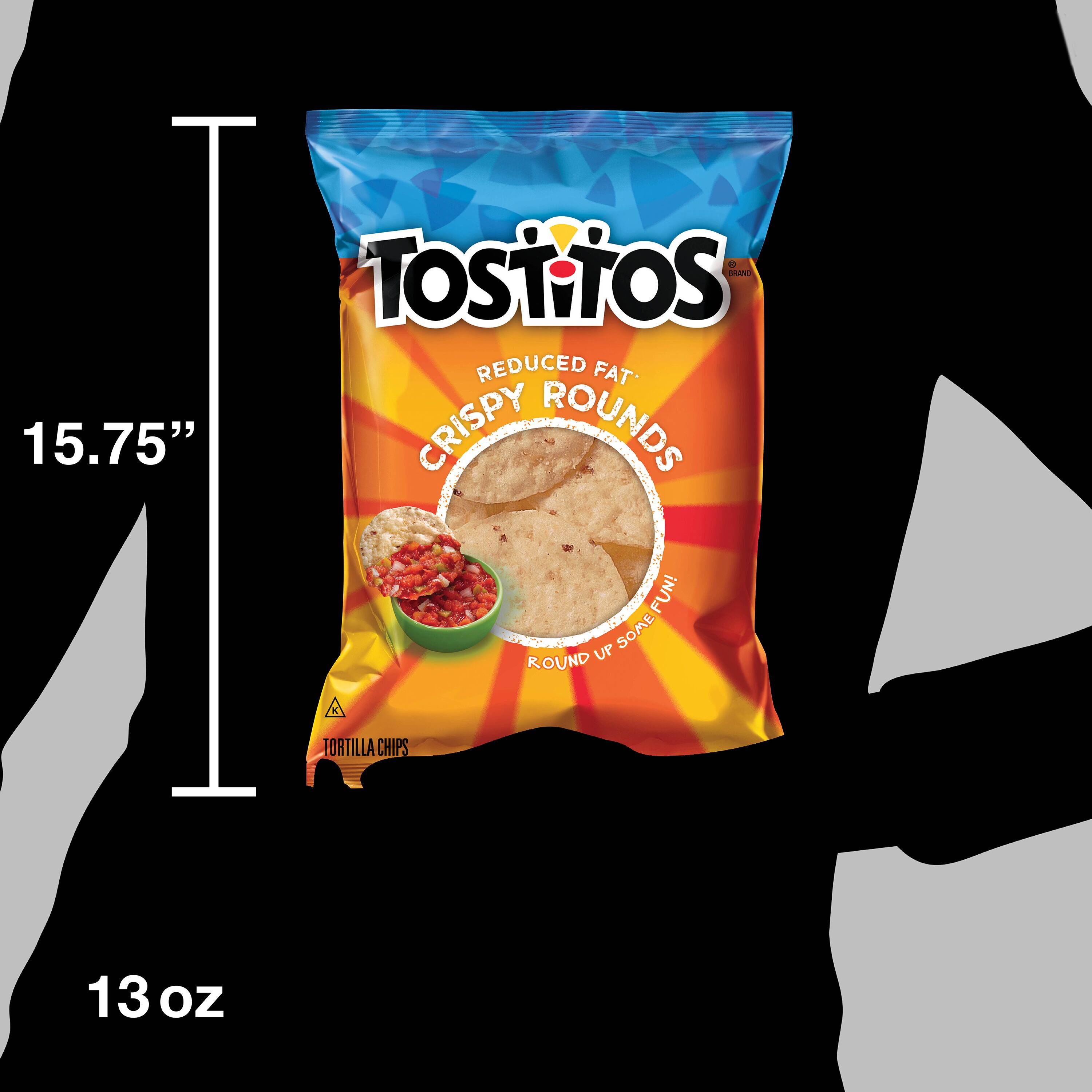Tostitos Crispy Rounds Tortilla Snack Chips, 13 Ounce Bag thumbnail 3
