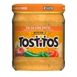 Tostitos Salsa Medium Salsa Con Queso Spread, 15 Ounce Jar Shelf-Stable