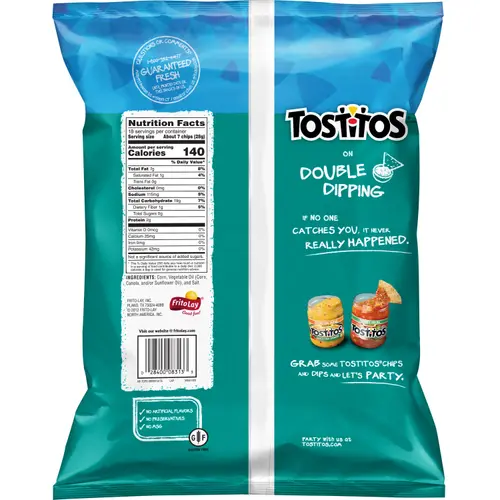 Tostitos Original Restaurant Style Tortilla Chips, Party Size, 18 oz Bag thumbnail 2