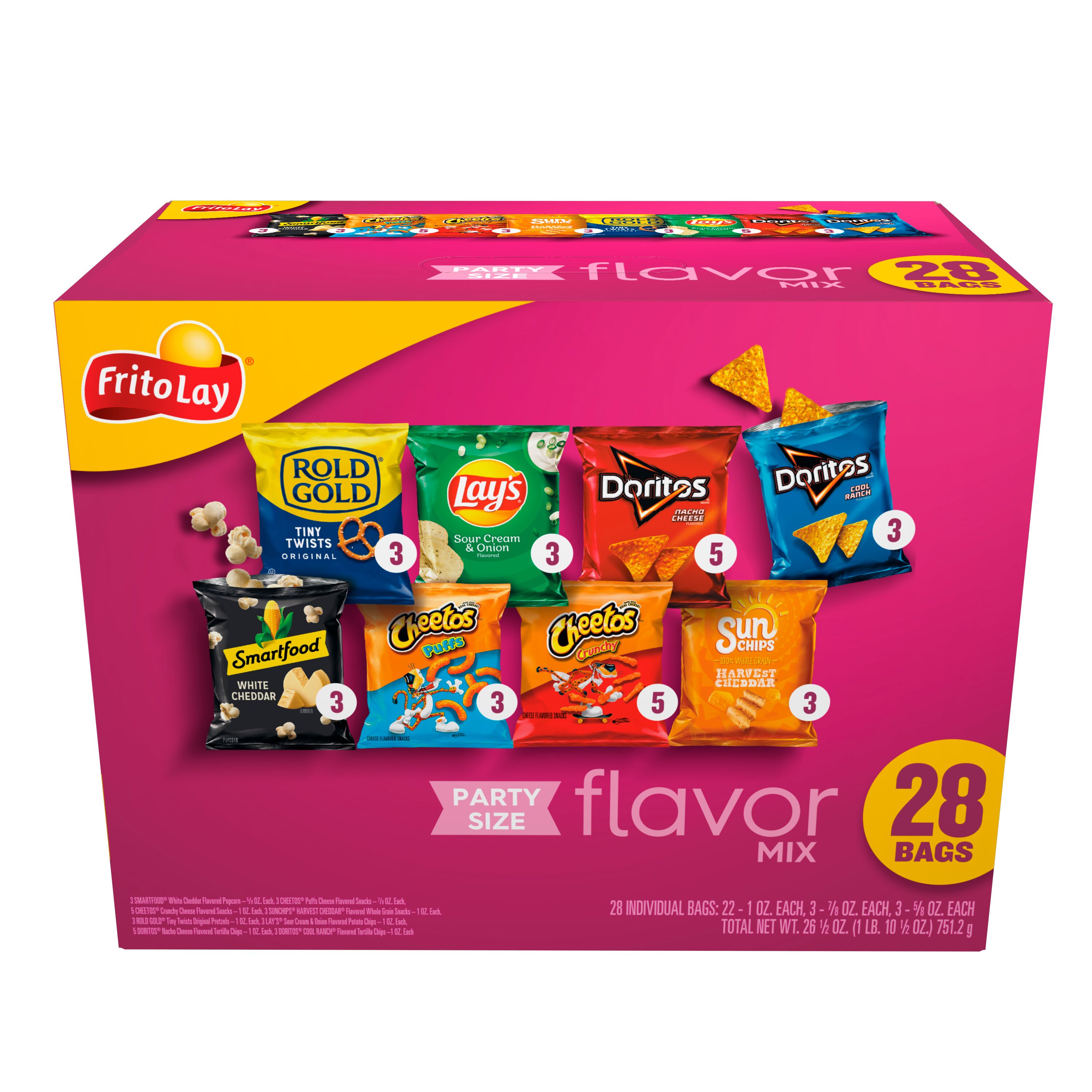 Frito-Lay Flavor Mix Variety Pack Snack Chips, 28 Count Multipack thumbnail 2