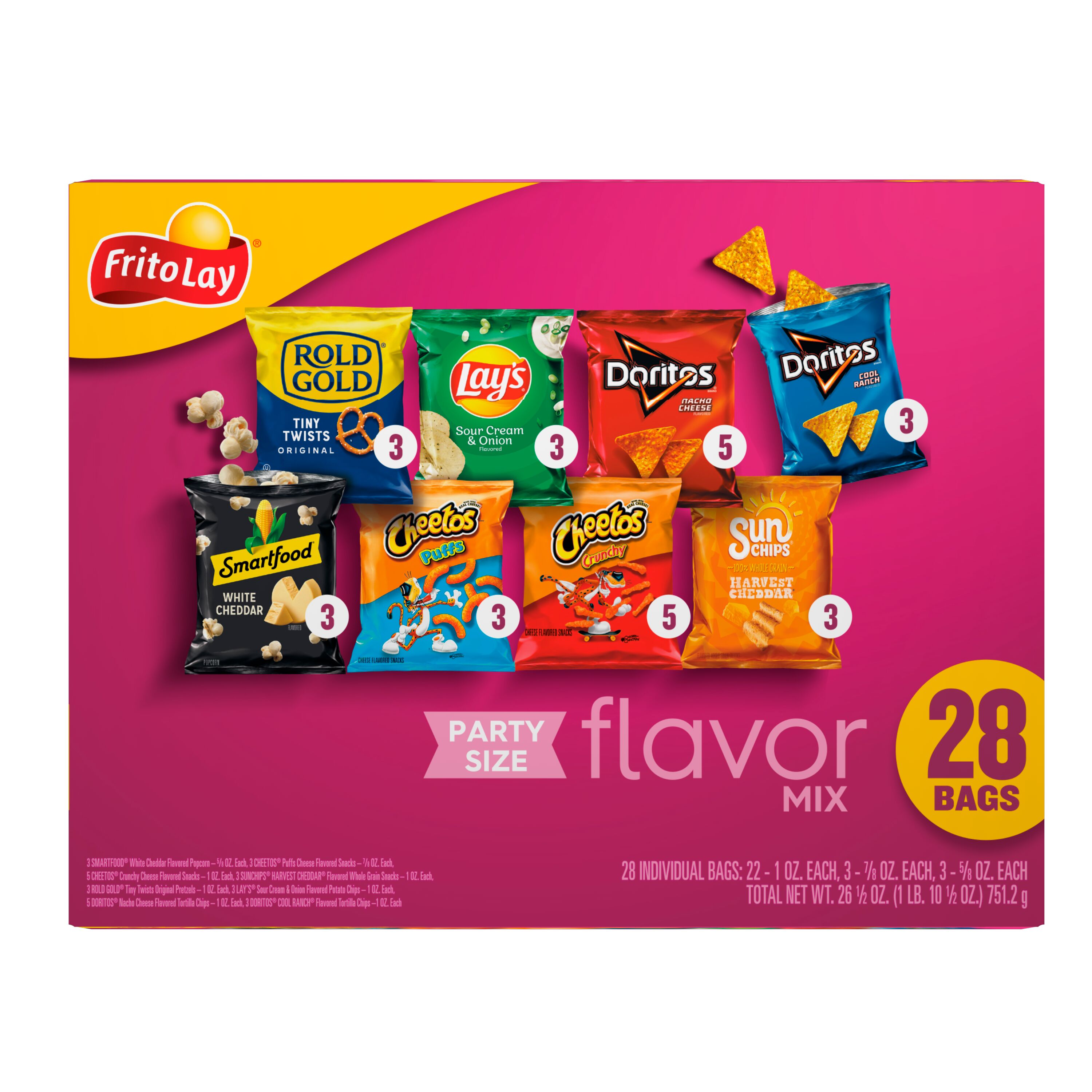 Frito-Lay Flavor Mix Variety Pack Snack Chips, 28 Count Multipack thumbnail 3