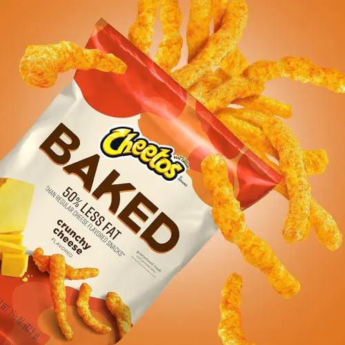 Cheetos Oven Baked Crunchy Cheese Snacks, 7.625 oz. Bag thumbnail 3