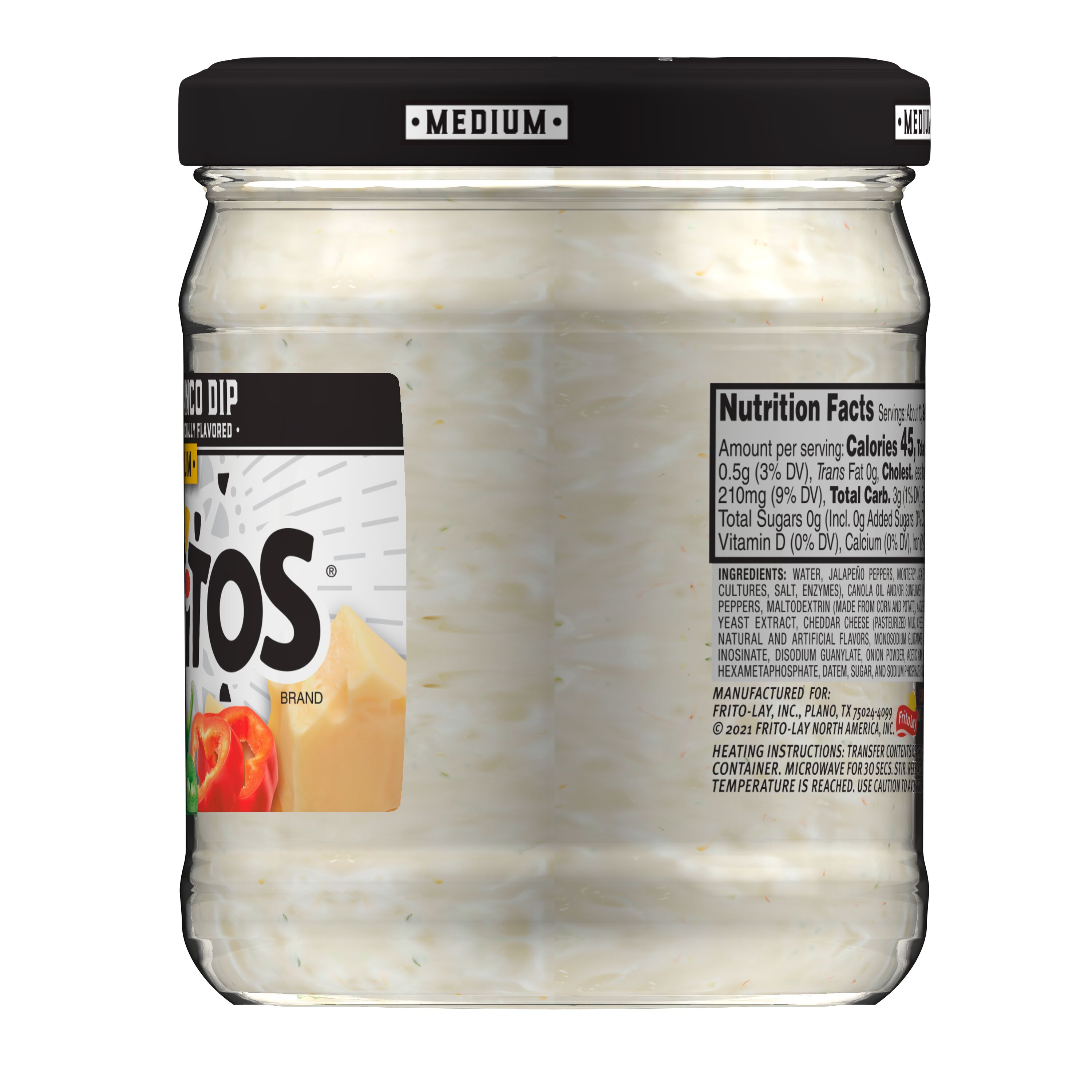 Tostitos Queso Blanco Dip, 15.0 oz Jar thumbnail 2