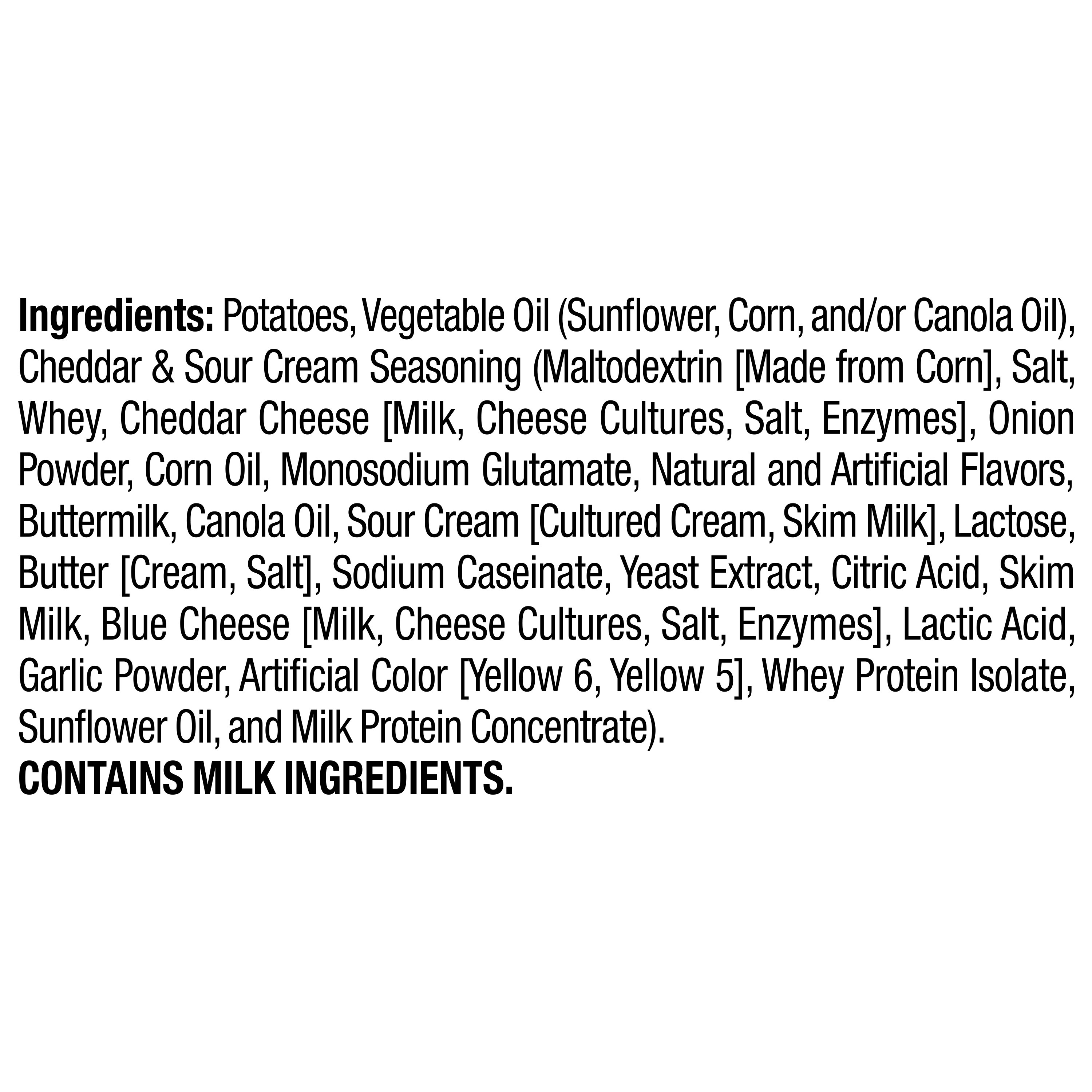 Ruffles Cheddar & Sour Cream Flavor Potato Snack Chips, Party Size, 13 Ounce Bag thumbnail 4