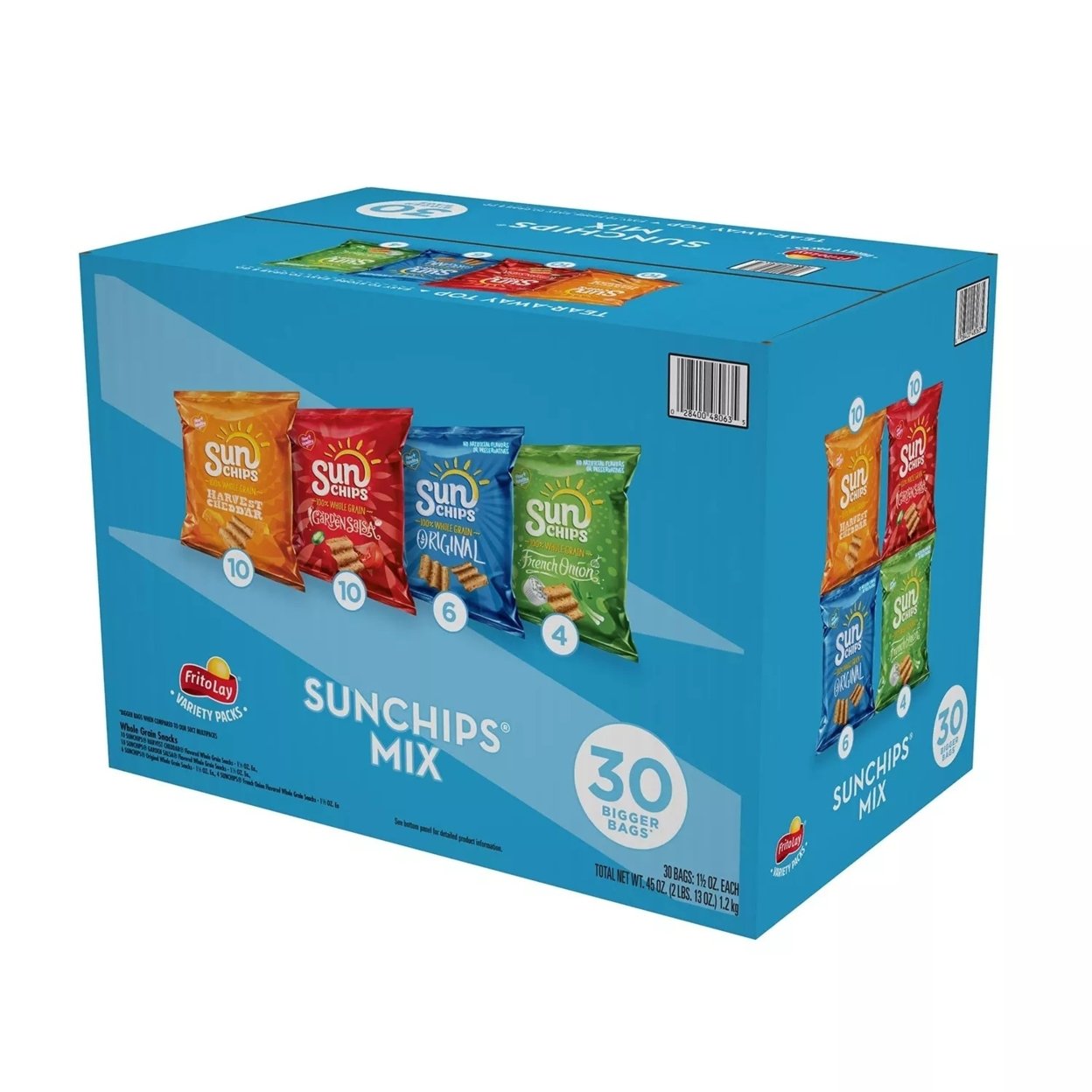 SunChips FRI49932 1.5 oz. Bags Variety Mix - Assorted Flavors (30/Box)