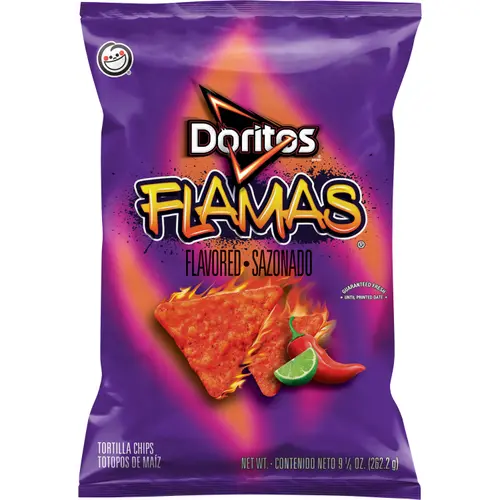 Doritos Tortilla Chips Flamas Flavored Snack Chips, 9.25 Ounce Bag