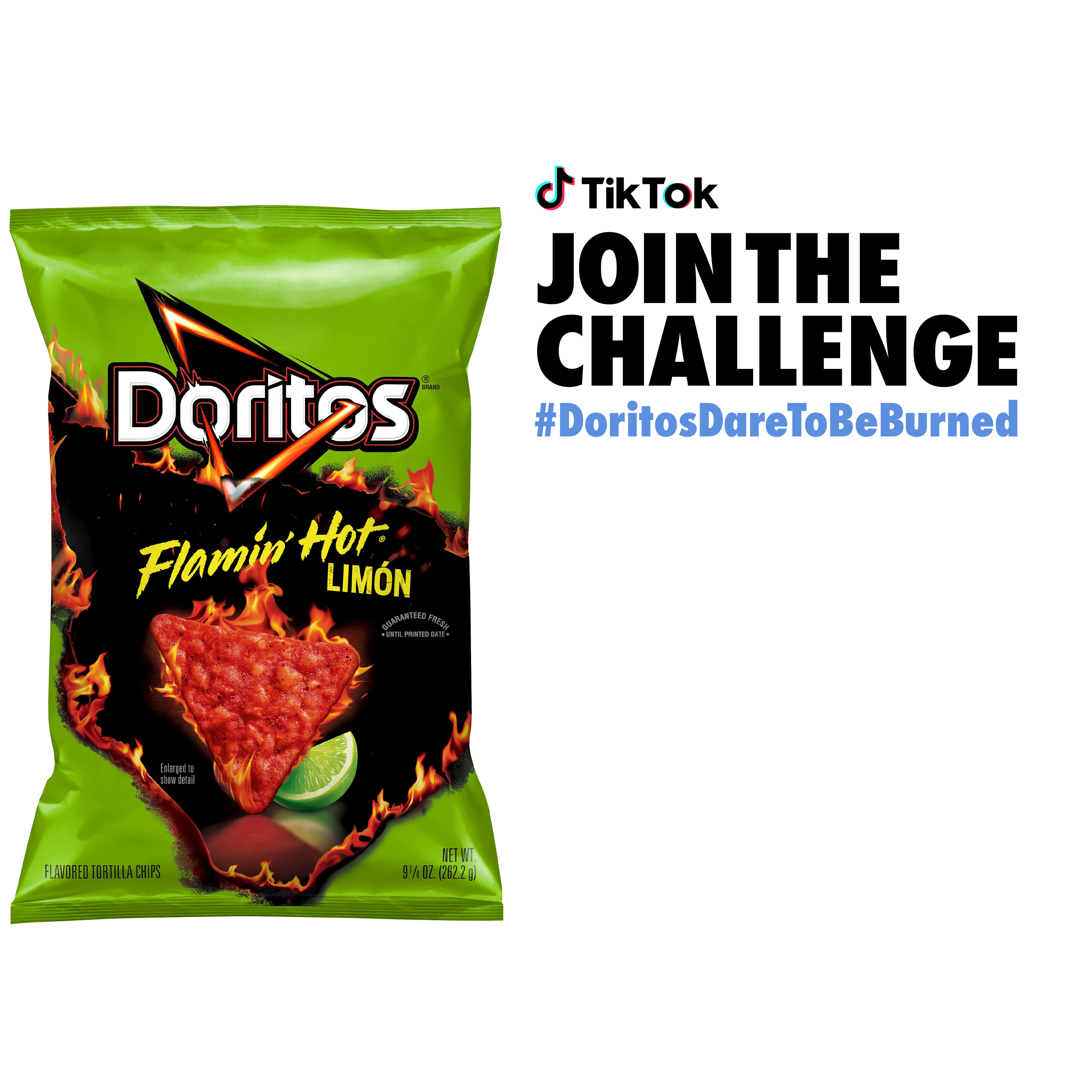 Doritos Flamin' Hot Limon Flavored Tortilla Chips, 9.25 oz Bag thumbnail 3