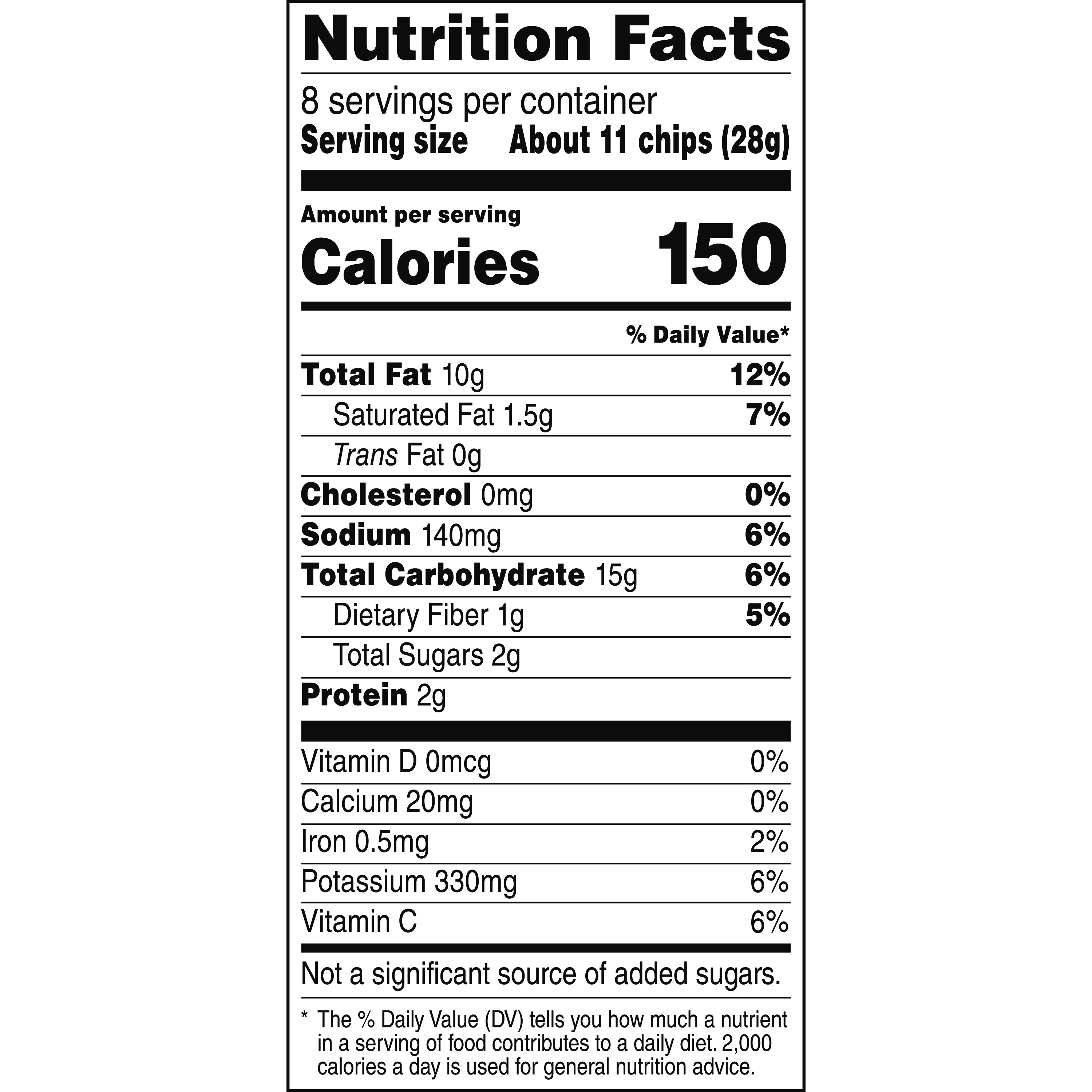 Ruffles Potato Chips Sour Cream & Onion Flavor Snack Chips, 8.0 Ounce Bag thumbnail 3