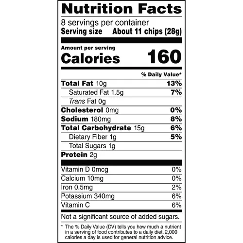 Ruffles Potato Chips Cheddar & Sour Cream Flavored Snack Chips, 8 Ounce Bag thumbnail 4