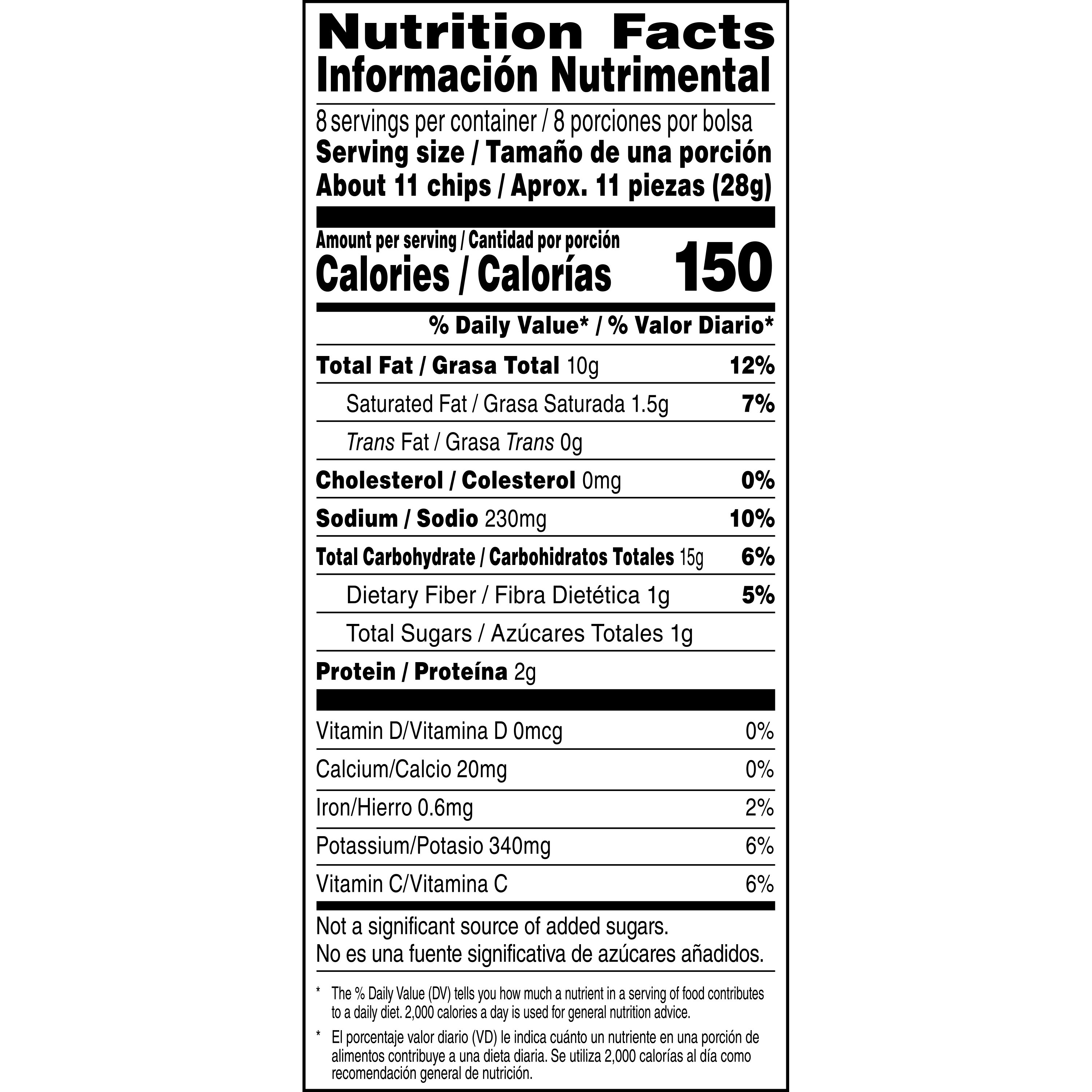 Ruffles Potato Chips Queso Cheese Flavored Snack Chips, Snacks, Large Bag 8 Ounce Bag thumbnail 4