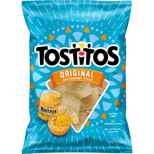 Tostitos Restaurant Style Original Tortilla Chips, 12 oz Bag
