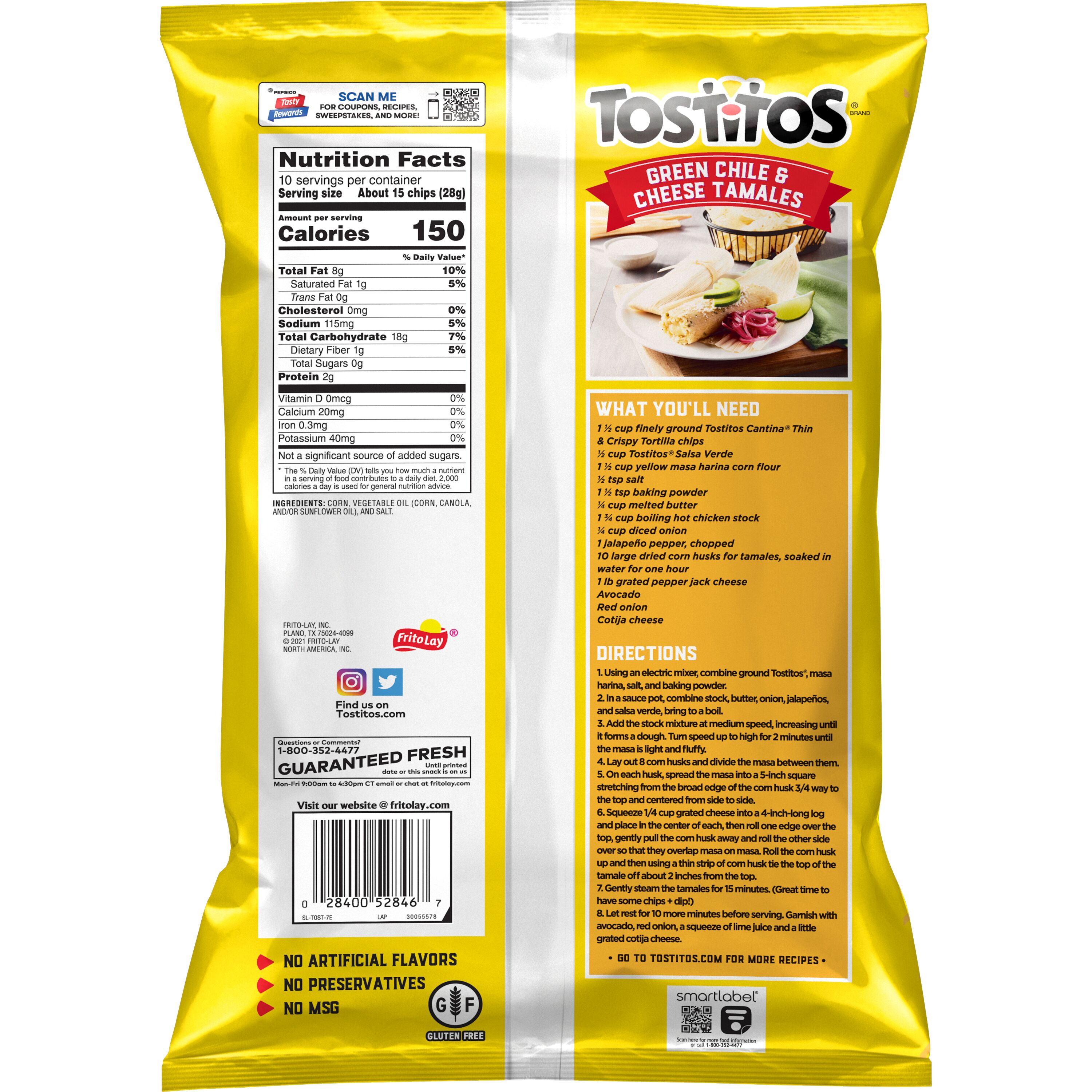 Tostitos Cantina Tortilla Chips Thin & Crisps 10 oz Bag thumbnail 2
