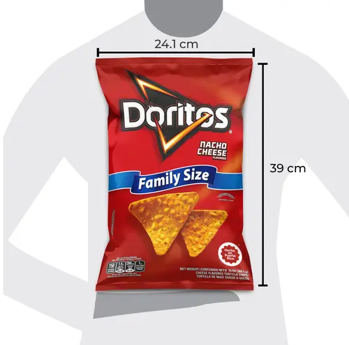 Doritos Nacho Cheese Flavored Tortilla Chips Snacks Chips 13oz thumbnail 2