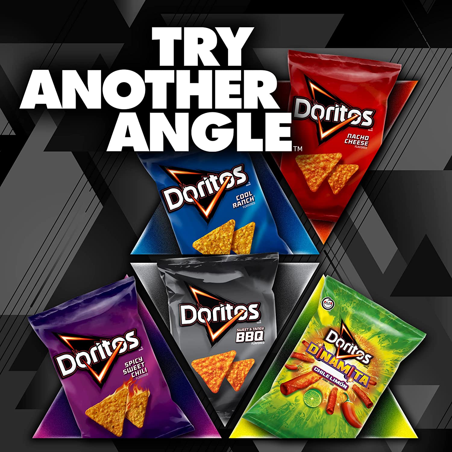 Doritos Tortilla Chips Variety Pack Snack Chips, 40 Count thumbnail 3