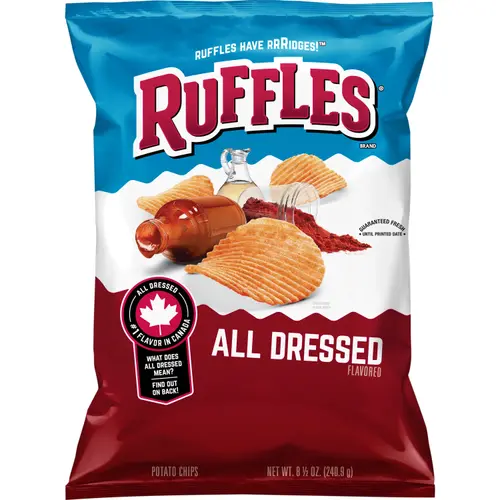 Ruffles All Dressed Potato Chips, 8.5 Oz.