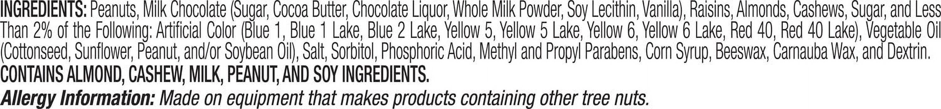 Nut Harvest Nut & Chocolate Trail Mix with Milk Chocolate, Almonds, Cashews, Peanuts, and Raisins, 39 Ounce Jar thumbnail 3