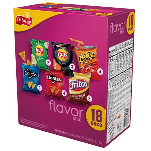 Frito Lay Flavor Mix Chips Variety Pack, 1 oz, 18 Count thumbnail 2