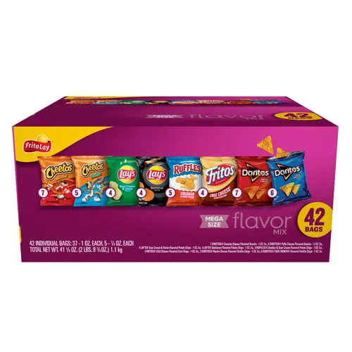 Frito-Lay Snacks Flavor Mix, 41.25 oz, 42 Count thumbnail 2