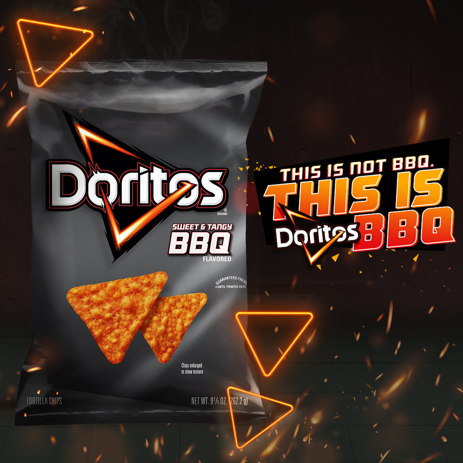 Doritos Sweet & Tangy BBQ Flavored Tortilla Chips, 9.25 oz Bag thumbnail 4